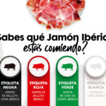 Etiquetas para identificar el tipo de Jamón Ibérico